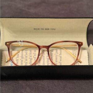 Warby Parker Light Pink Glasses (Maren)